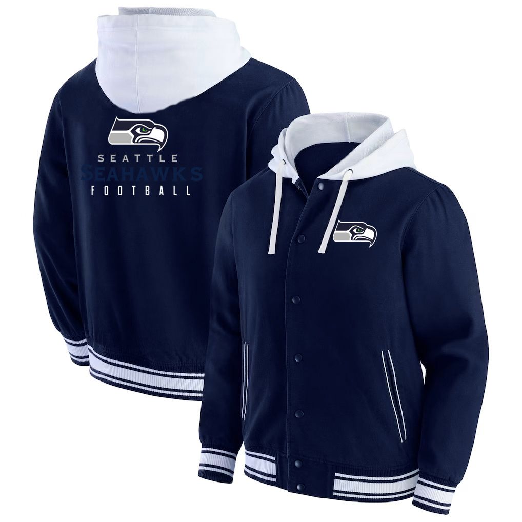 Men 2026 NFL Seattle Seahawks  jacket hoodie Blue 011->seattle seahawks->NFL Jersey